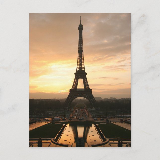 Cartão Postal Eiffel Tower at Sunrise from the Trocadero (Frente)