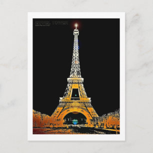 Cartão Postal Eiffel Tower, Paris, França
