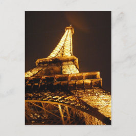 Cartão Postal Eiffel Tower Paris França - Férias em Springtime