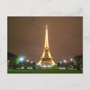 Cartão Postal Eiffel Tower Paris França - Férias em Springtime