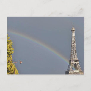 CARTÃO POSTAL EIFFEL TOWER RAINBOW