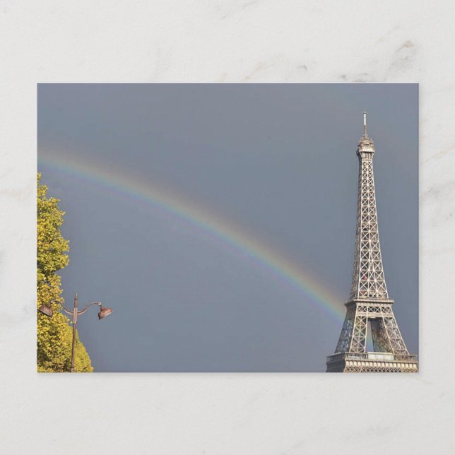 CARTÃO POSTAL EIFFEL TOWER RAINBOW (Frente)