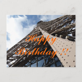 Cartão Postal Eiffelturm em Paris Geburtstagskarte