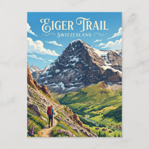 Cartão Postal Eiger Suíça
