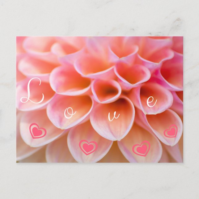 Cartão Postal Ein blumiger Liebesgruß für Deine Liebsten (Frente)