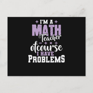 Cartão Postal Ein Mathelehrer natürlich habe Problema