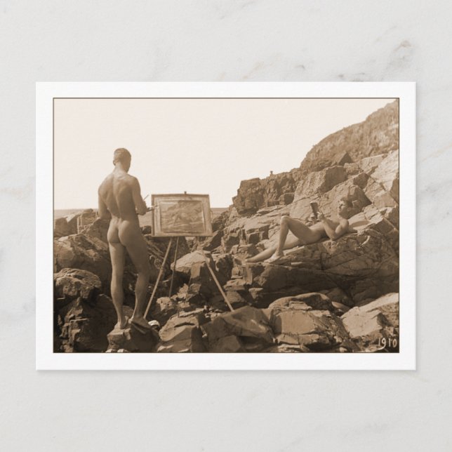 Cartão Postal Einar Bager Swedish Painter (Frente)