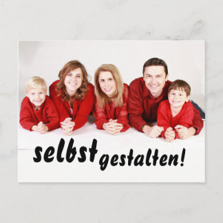 Cartão Postal Einladungen selbst gestalten, beidseitig bedruckt,