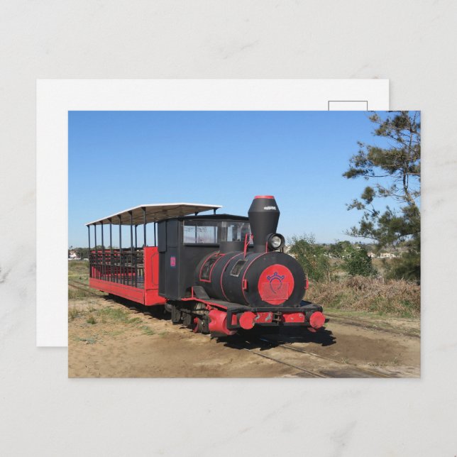 Cartão Postal eisenbahn,fährt zum Praia do Barril,portugal (Frente/Verso)