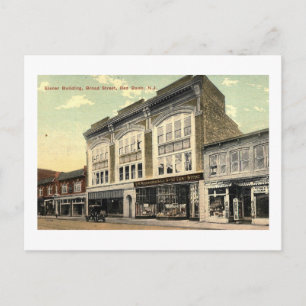 Cartão Postal Eisner Building, Red Bank NJ Vintage