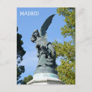 Cartão Postal El Angel Caido, Parque do Retiro, Madrid