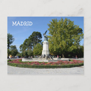 Cartão Postal El Angel Caido, Parque do Retiro, Madrid