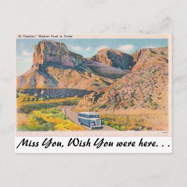 Cartão Postal El Capitan, (Frente)