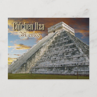 Cartão Postal El Castillo em Chichen Itza, México