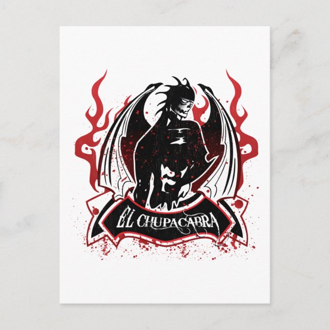 Cartão Postal El Chupacabra - O Goat Sucker (Frente)