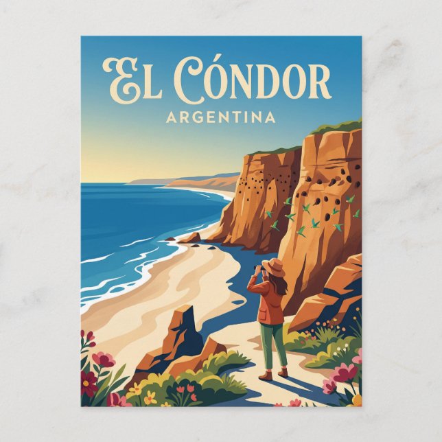 Cartão Postal El Cóndor Argentina (Frente)