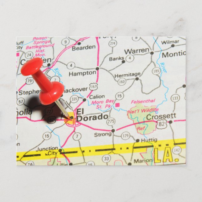 Cartão Postal El Dorado, Arkansas (Frente)