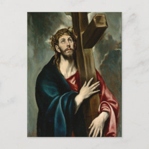 Cartão Postal El Greco - Carregando Cristo Da Cruz