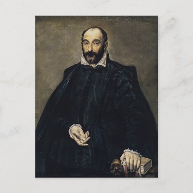 Cartão Postal El Greco - Retrato de um homem (Andrea Palladio) (Frente)