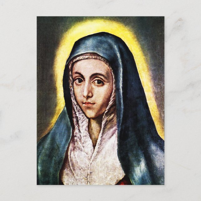 Cartão Postal El Greco Virgem Mary Postcard (Frente)