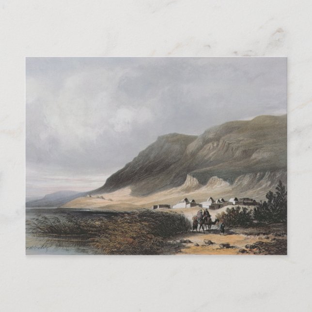 Cartão Postal El-Mejdel gravado por Jean Jacottet ; (Frente)