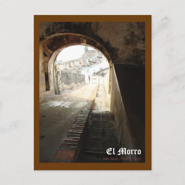 Cartão Postal El Morro, San Juan, Porto Rico (Frente)
