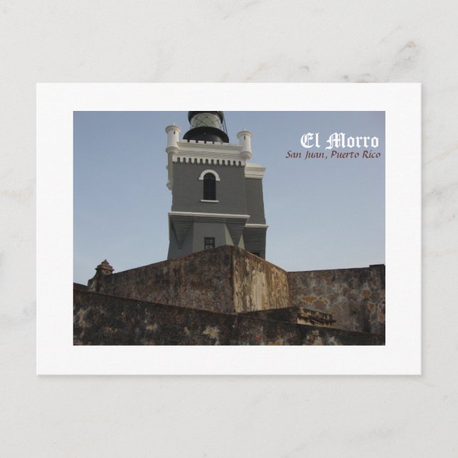 Cartão Postal El Morro, San Juan, Porto Rico (Frente)