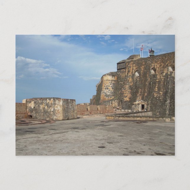 Cartão Postal El Morro San Juan Porto Rico (Frente)