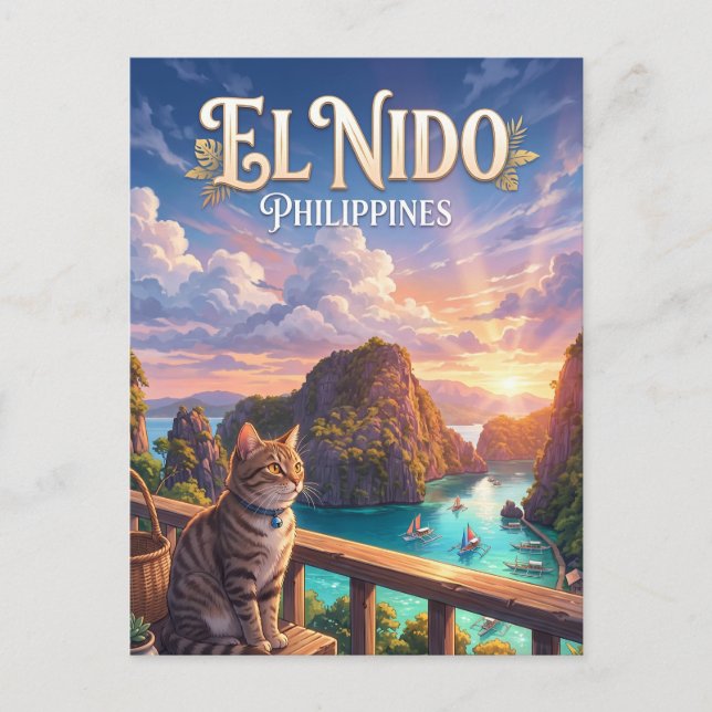 Cartão Postal El Nido Filipinas (Frente)