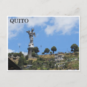 Cartão Postal el panecillo quito
