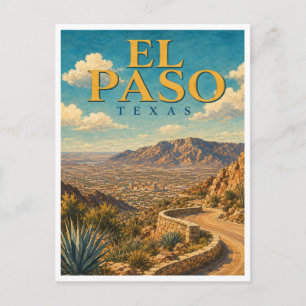 Cartão Postal El Paso Texas Scenic Drive GeoSaga