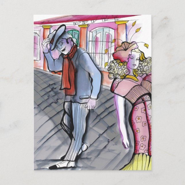 Cartão Postal El Piropo Tango (Frente)