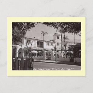 Cartão Postal El Presidio, Papais noeis Barbara, California Vint