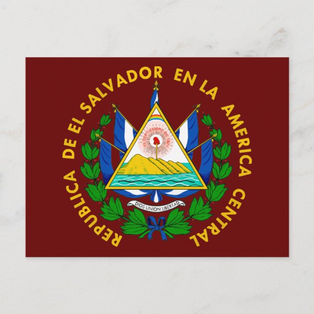 Cartão Postal El Salvador COA (Frente)