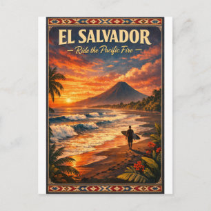 Cartão Postal EL SALVADOR – Monte o Fogo do Pacífico