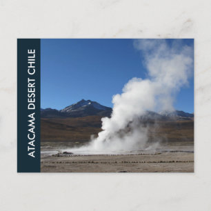Cartão Postal El Tatio Geyser, Deserto de Atacama, Cartão-posta