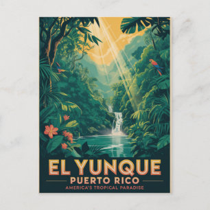 Cartão Postal El Yunque Paraíso Tropical Porto Rico Natureza
