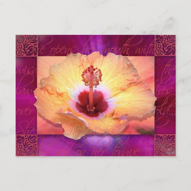 Cartão Postal Ela Abre a Boca com Sabedoria (Frente)