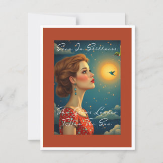 Cartão Postal Ela Brilha Mais Do Que O Sol