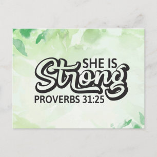 Cartão Postal Ela é forte