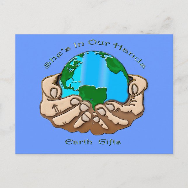 Cartão Postal ELA ESTÁ EM NOSSA Coleção DE MÃOS (Frente)