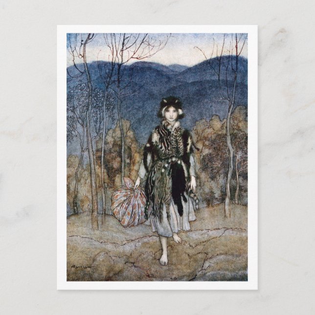 Cartão Postal Ela foi junto, e foi junto, e foi junto (Frente)