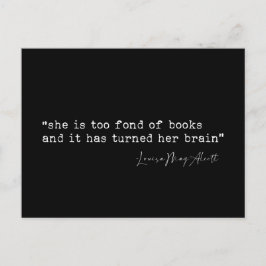 Cartão Postal Ela gosta muito de livros. As mulheres falam.