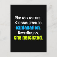 Ela Persiste Elizabeth Warren