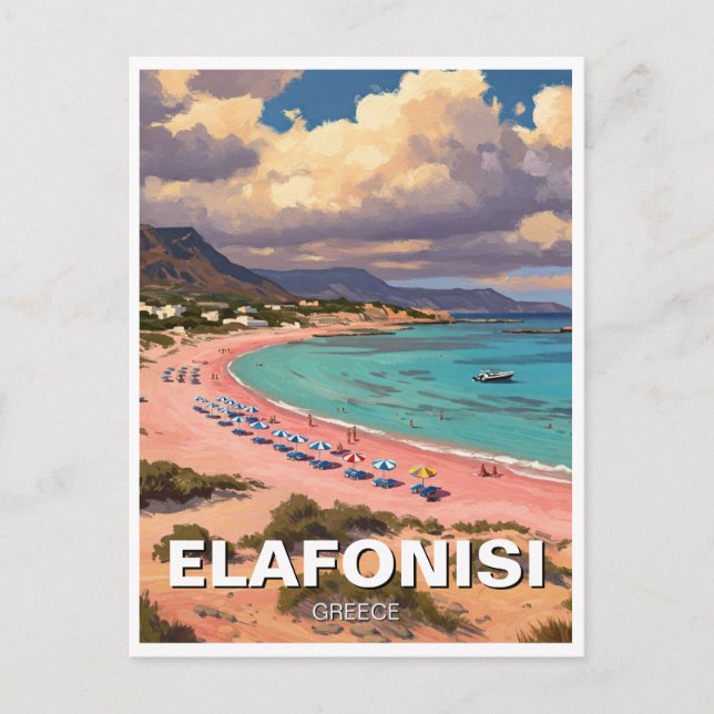 Cartão Postal Elafonisi Elafonissi Beach Crete Grécia (Frente)
