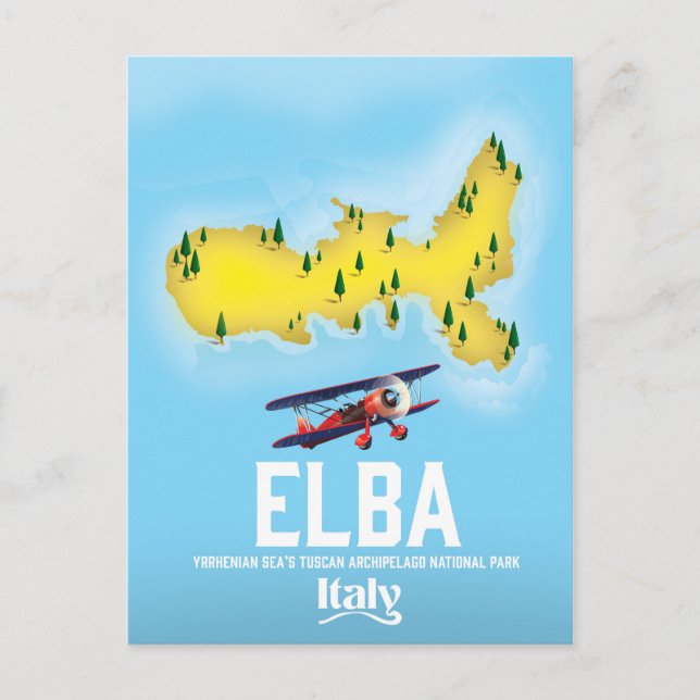 Cartão Postal Elba, Mar Tirreno, Tuscana, Itália poster de viage (Frente)