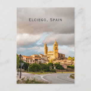 Cartão Postal Elciego, cidade da região vinícola de La Rioja 