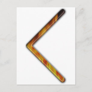 Cartão Postal Elder Futhark Rune Cen