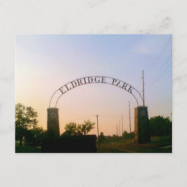 Cartão Postal Eldridge Park em Elmira, NY no Cartão-postal Sunse