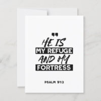 Ele é meu refúgio e minha fortaleza - Bíblia Salm